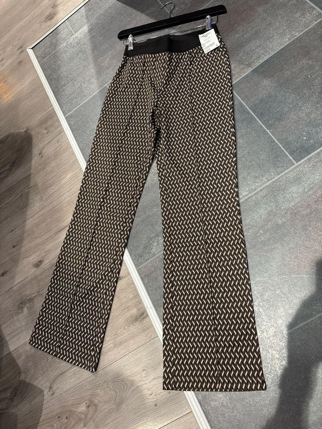 Gafair Dessin broek visgraat Brown Patricia