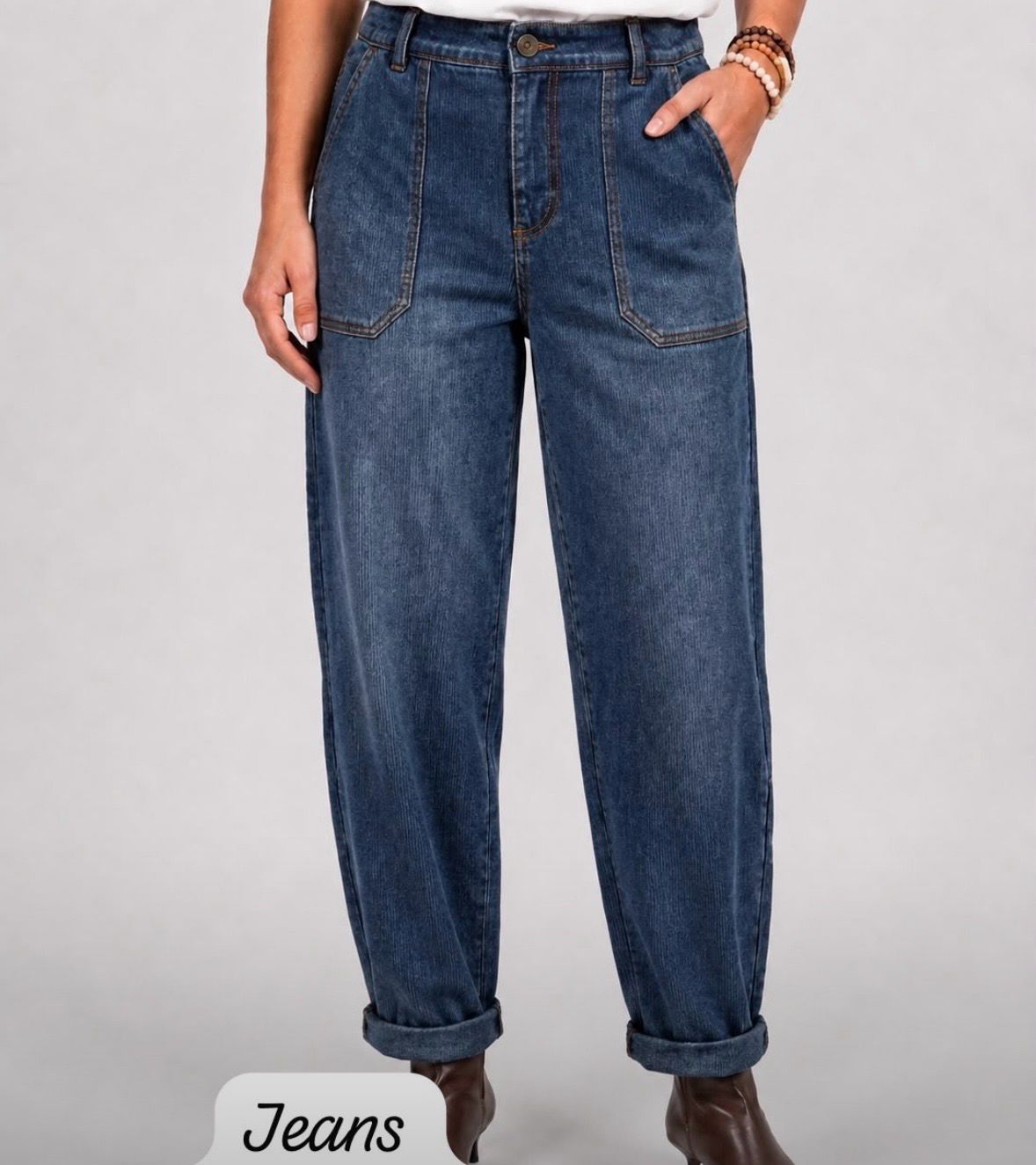 Basement pantalons katoen jeans Carly Barrel