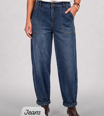 Basement pantalons katoen jeans Carly Barrel Basement pantalons katoen jeans Carly Barrel