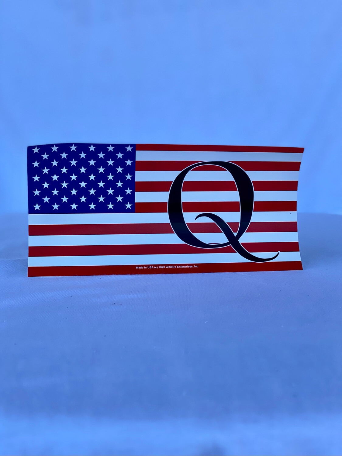 “Q American Flag” Bumper Sticker “Q American Flag” Bumper Sticker
