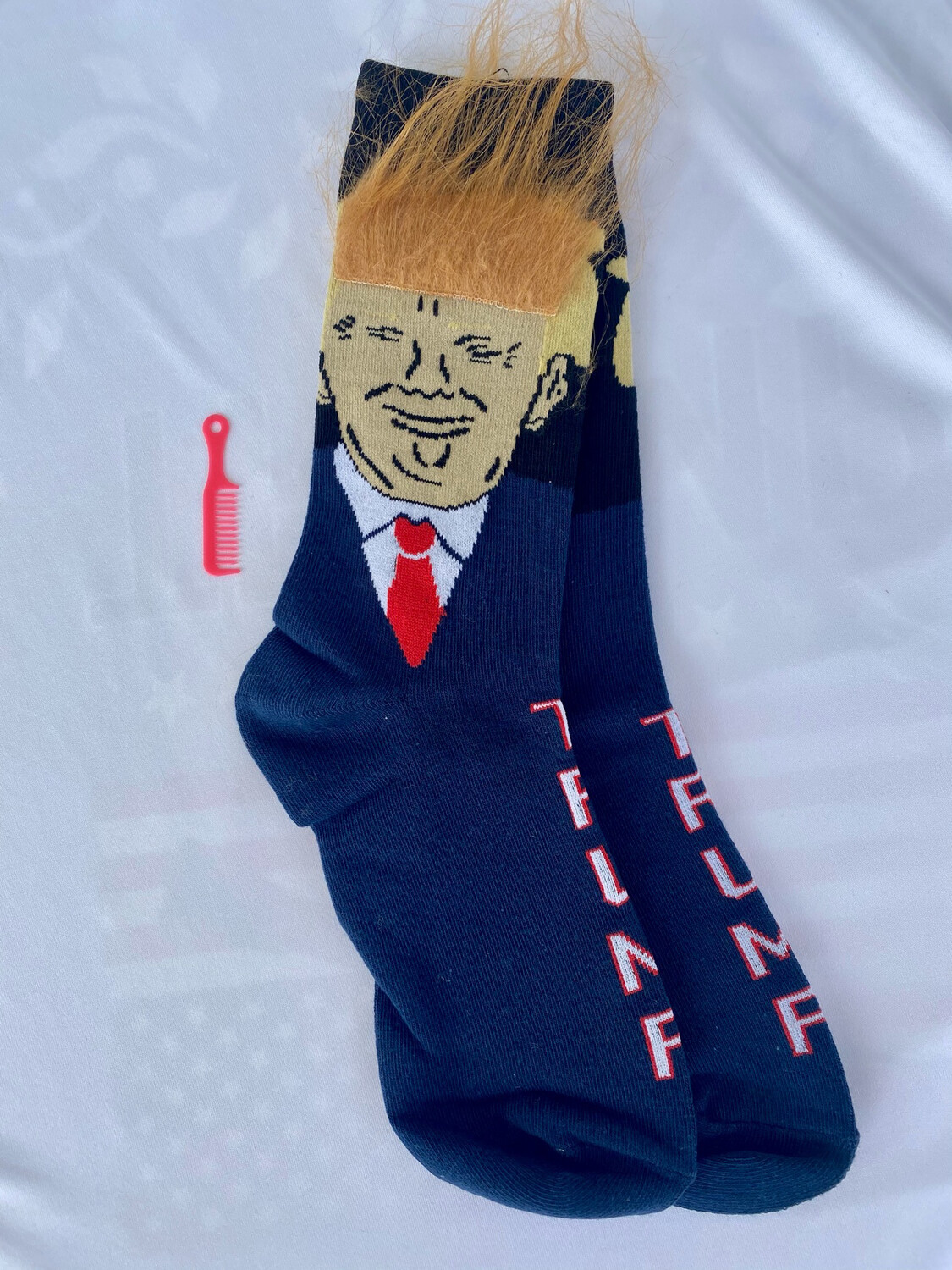 Trump Hair Socks With Comb Trump Hair Socks With Comb