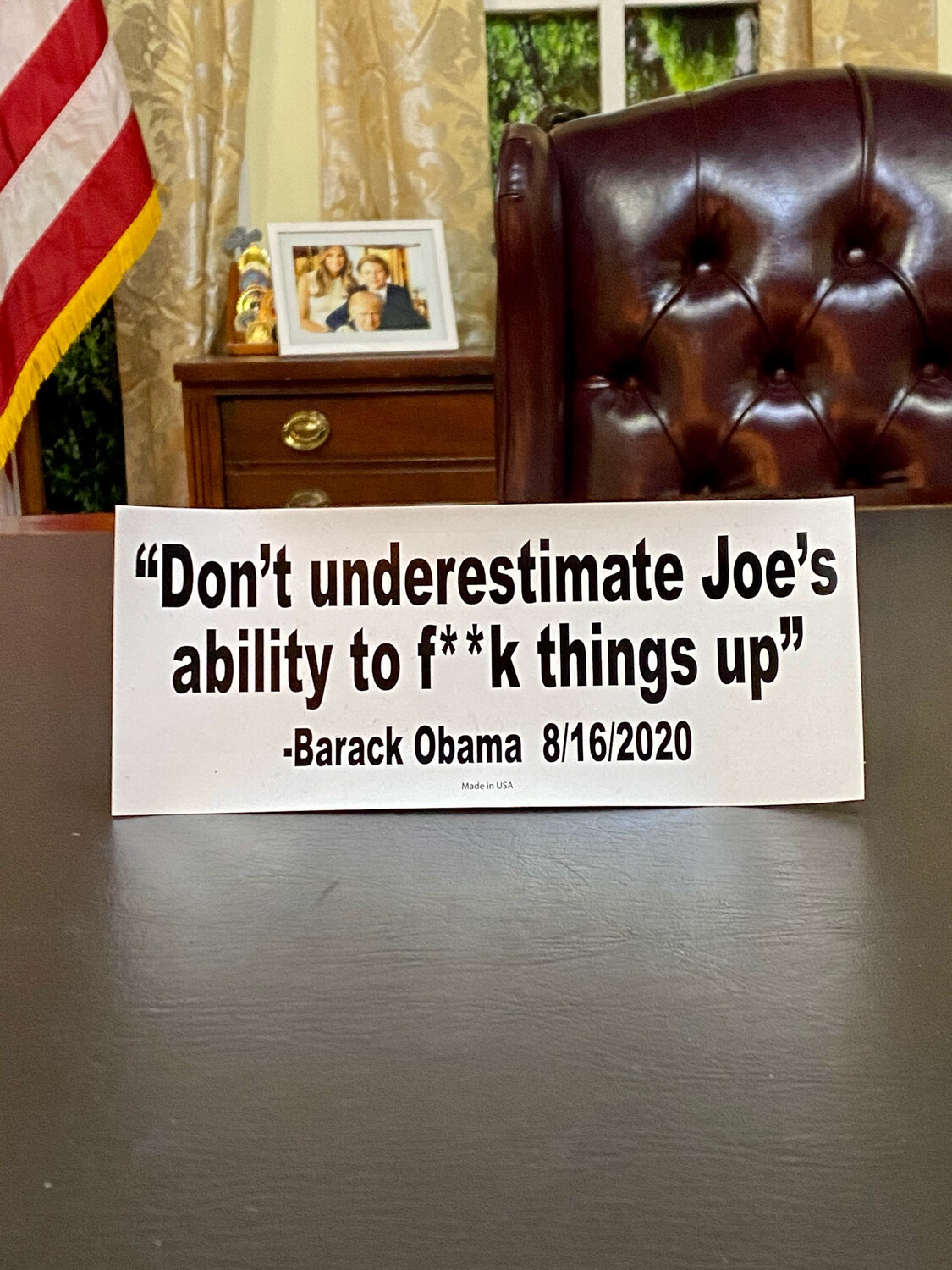 “Don’t Underestimate Joe...” Bumper Sticker “Don’t Underestimate Joe...” Bumper Sticker