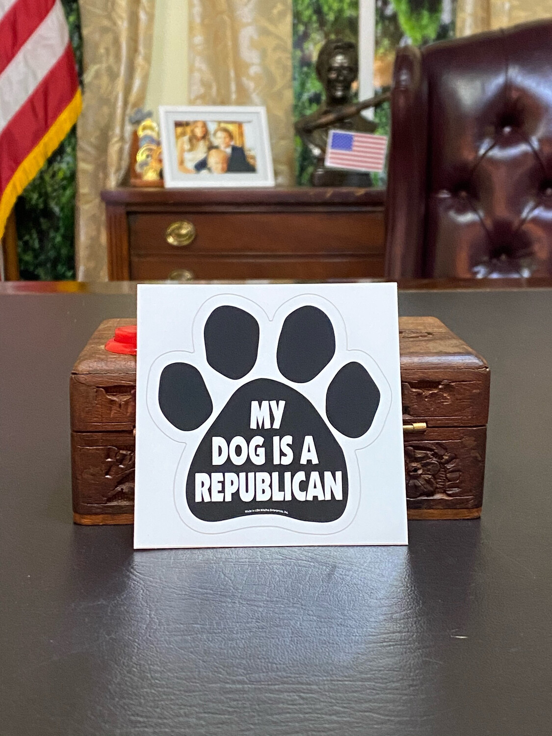 My Dog Is A Republican Bumper Sticker My Dog Is A Republican Bumper Sticker