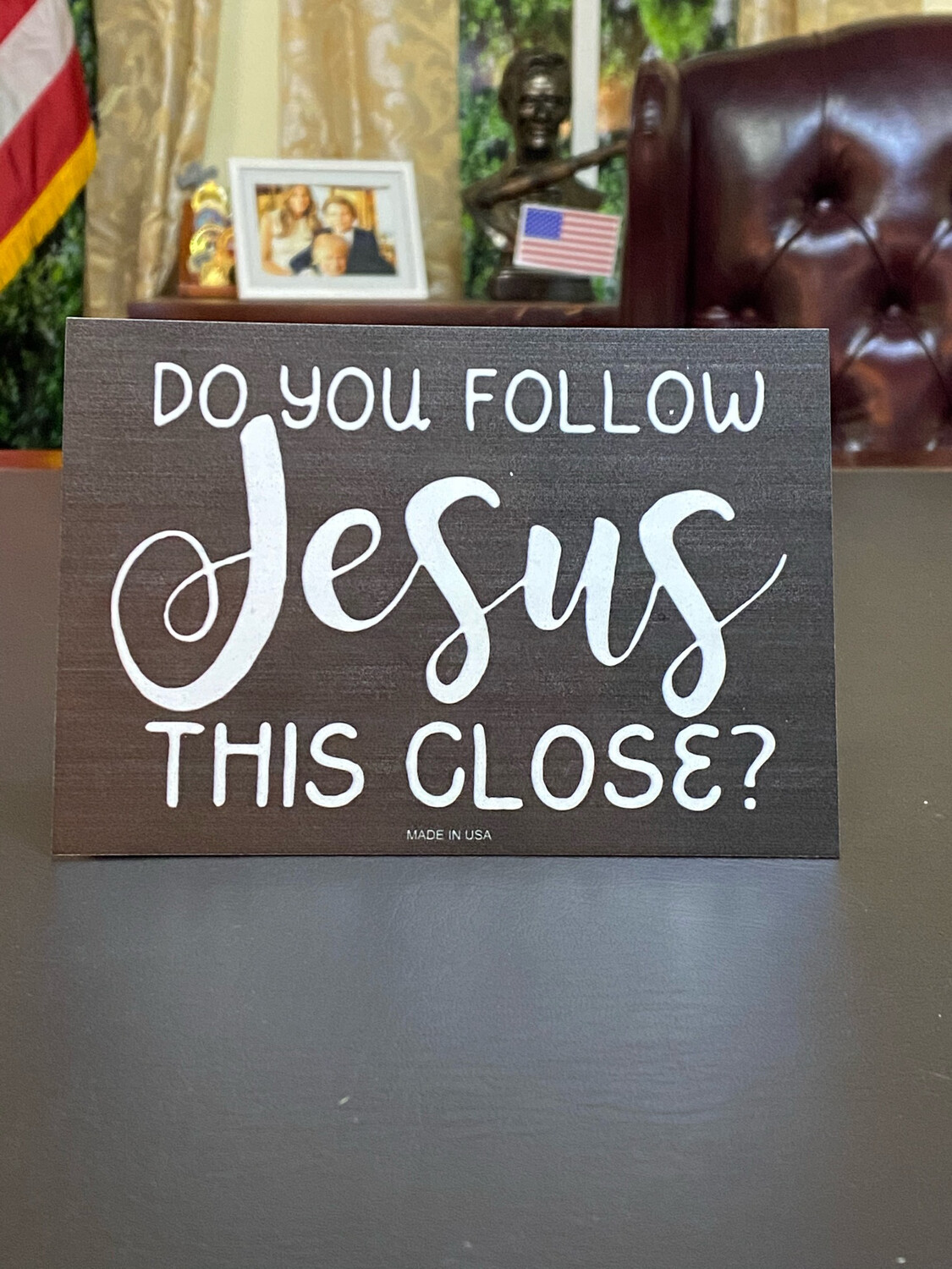 Do You Follow Jesus This Close Bumper Sticker Do You Follow Jesus This Close Bumper Sticker