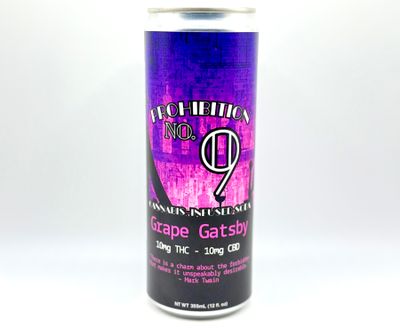 Delta 9 THC - Beverage - Prohibition 9 Grape Gatsby 10mg