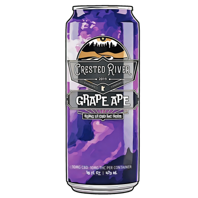 Delta 9 THC - Beverage - Crested River - Grape Ape 10mg