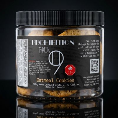 Delta 9 THC - Cookies - Oatmeal 200mg