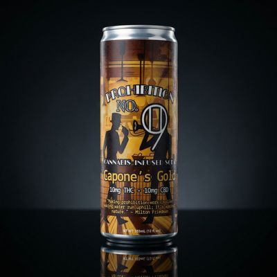 Delta 9 THC - Beverage - Prohibition 9 - Capone's Gold 10mg