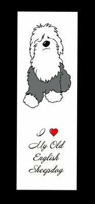 Bookmark - I❤️️ My OLD English Sheepdog