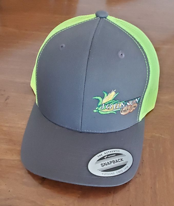 Charcoal/Flourescent Yellow /Small logo Snapback