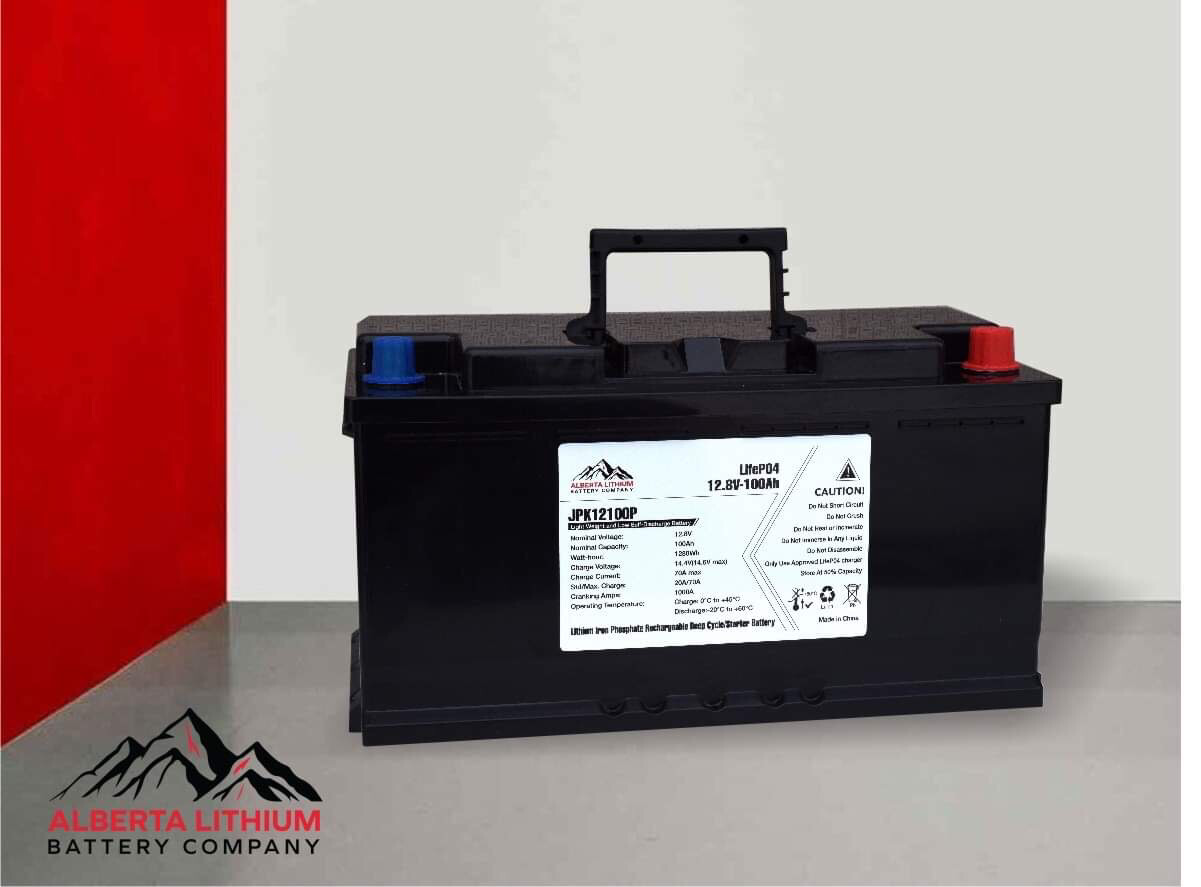 13.2V 100Ah 1000CCA Starter/Deep Cycle LiFePO4 Bluetooth Heated Battery