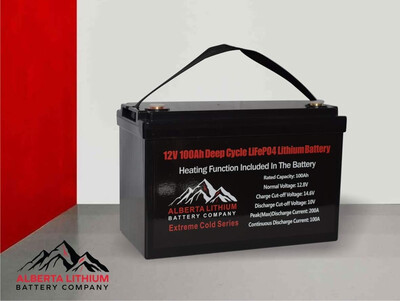 12V 100Ah Extreme Series Heated Bluetooth LiFePO4 Battery