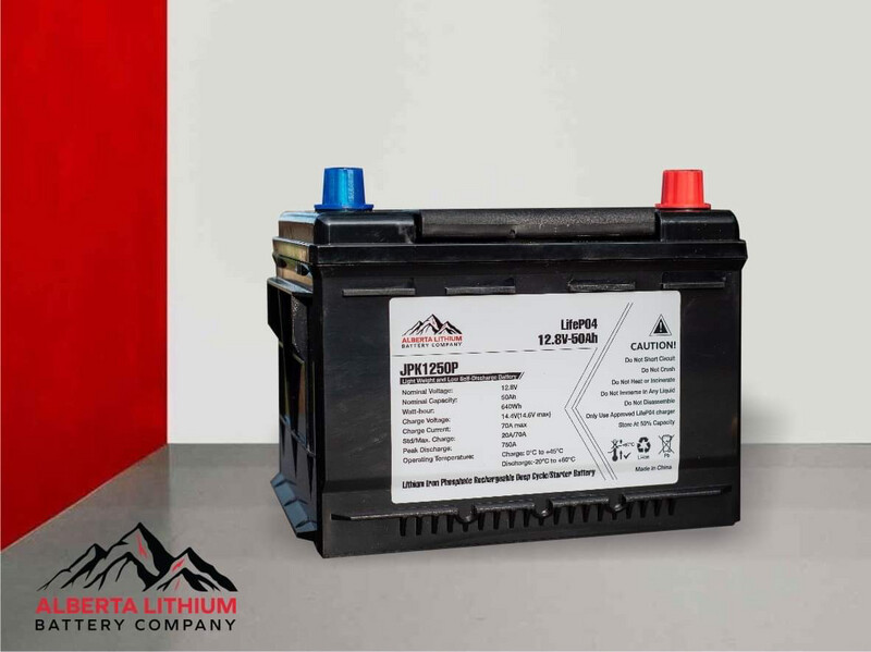 13.2V 50Ah 800CCA Starter/Deep Cycle Heated LiFePO4 Battery