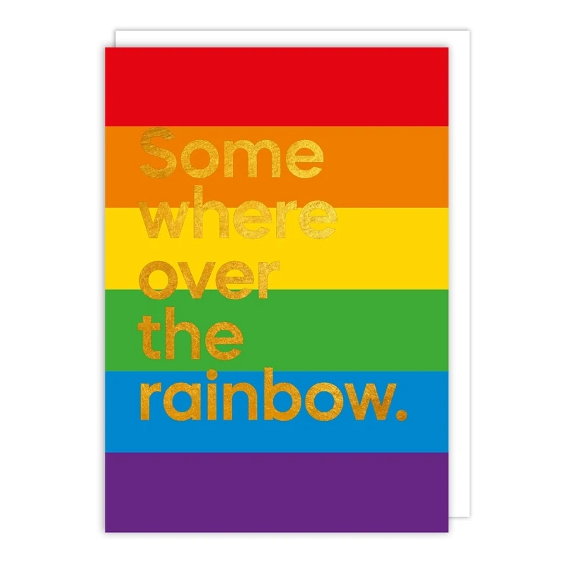 Somewhere Over the Rainbow Friendship Card