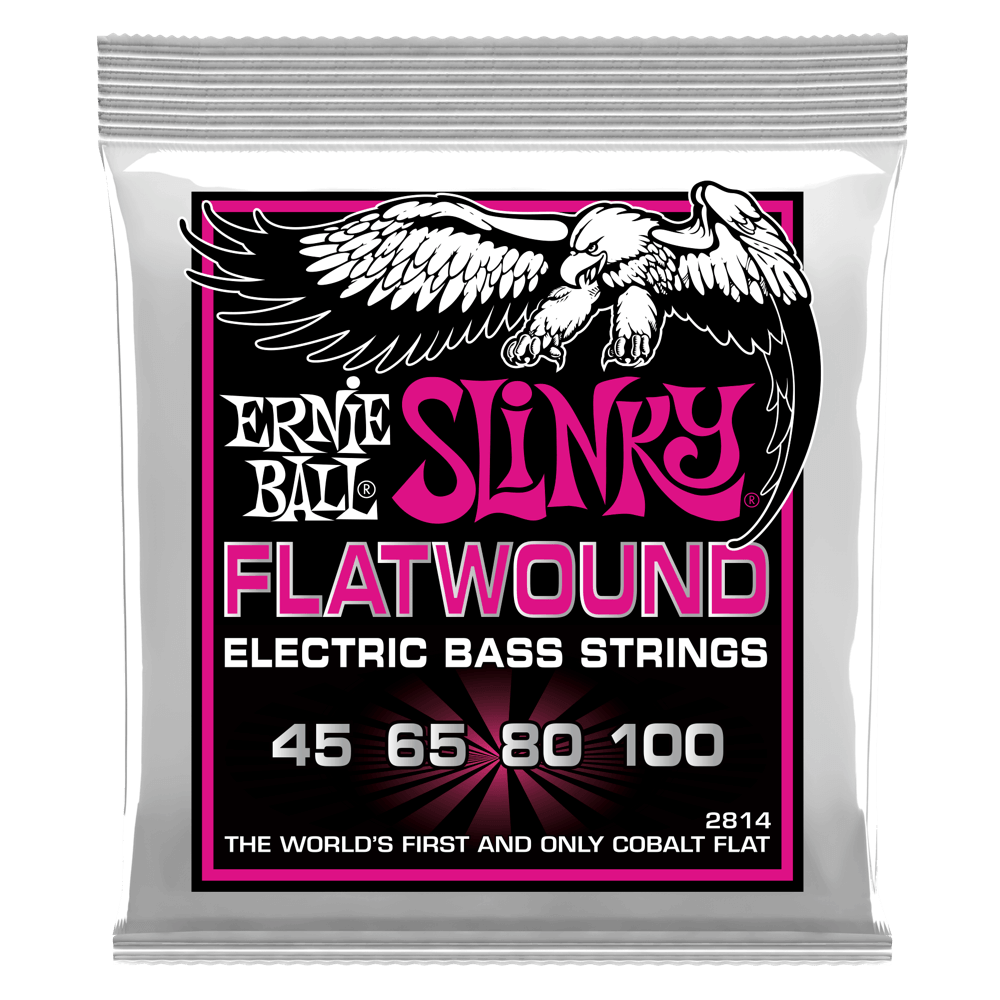 Ernie Ball 2814 Flatwound Slinky Bass Strings 45-100