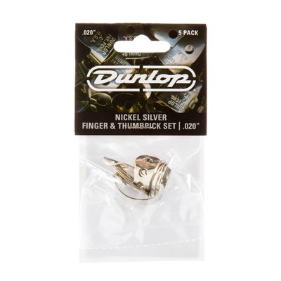 Dunlop 33P.020 Nickel Silver Finger &amp; Thumb picks