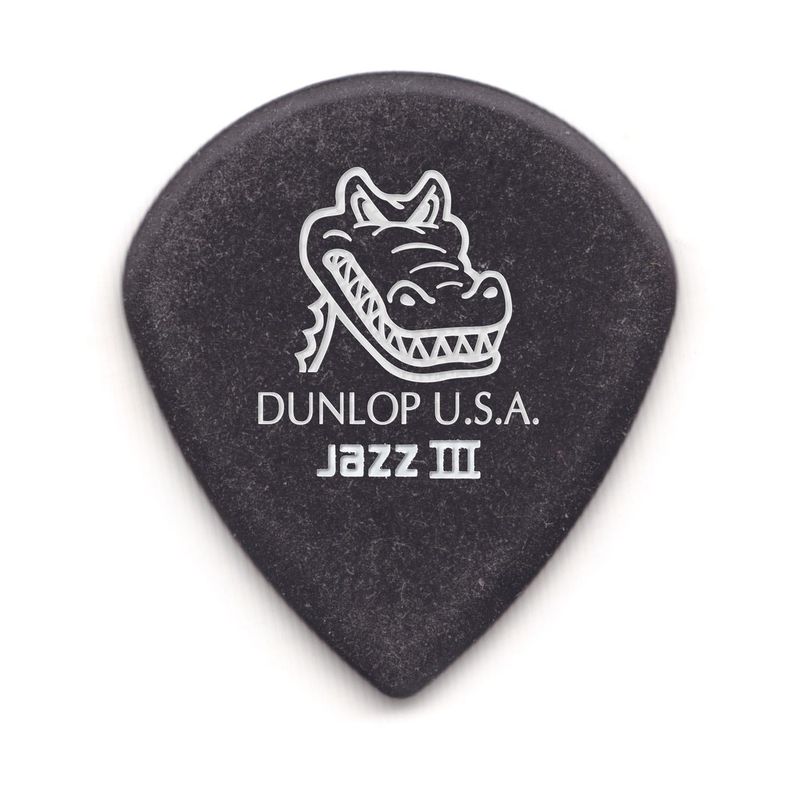 Dunlop 571P1.4 Gator Grip Jazz III 1.4mm Guitar Picks 6/pack