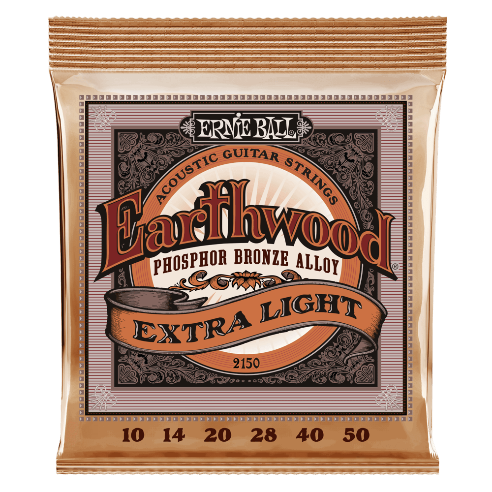 Ernie Ball 2150 Earthwood Phosphor Bronze Extra Light Acoustic Guitar Strings
