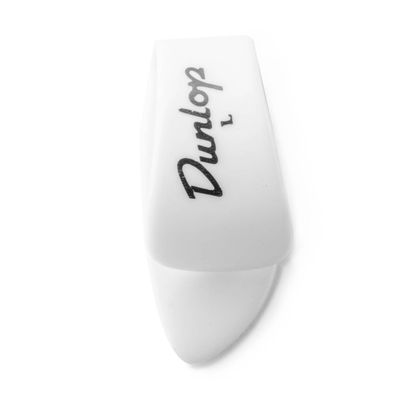Dunlop White Plastic Large Thumb Picks 4/Pk - 9003P