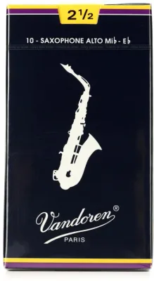 Vandoren Alto Saxophone Reeds 2.5 box of 10 - SR2125
