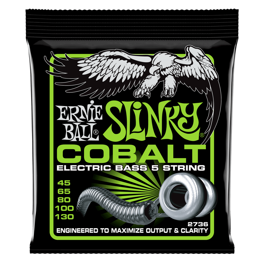 Ernie Ball 2736 Cobalt Regular Slinky 5-String Electric Bass Strings
