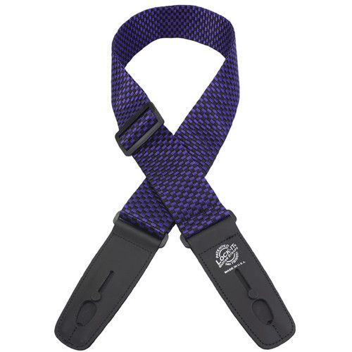 OMG Lock-it 2&quot; Poly Strap Purple Checkerboard - LIS-010P2-PRCHK