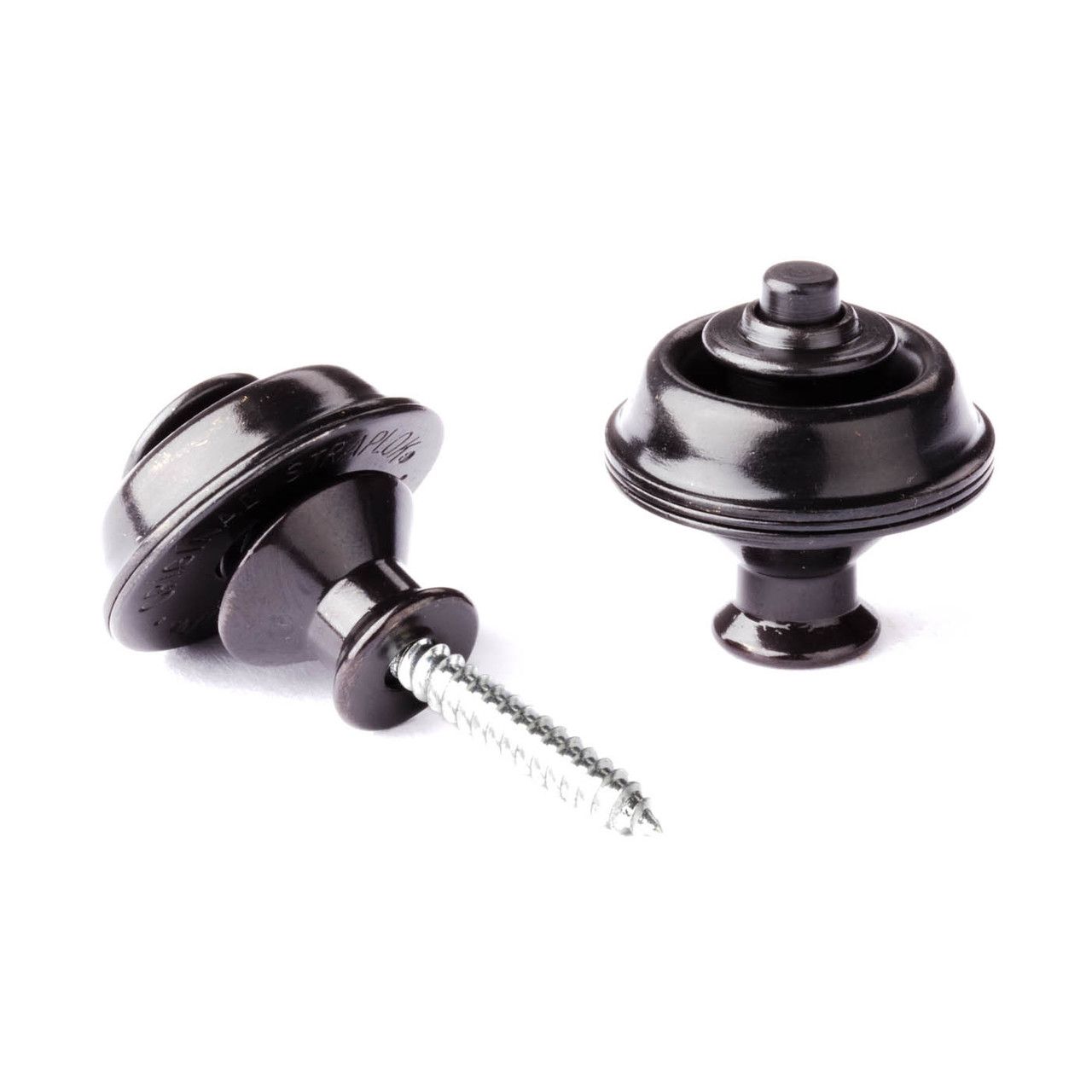 Dunlop SLS1033BK Straplok Dual Design Strap Retainer System - Black