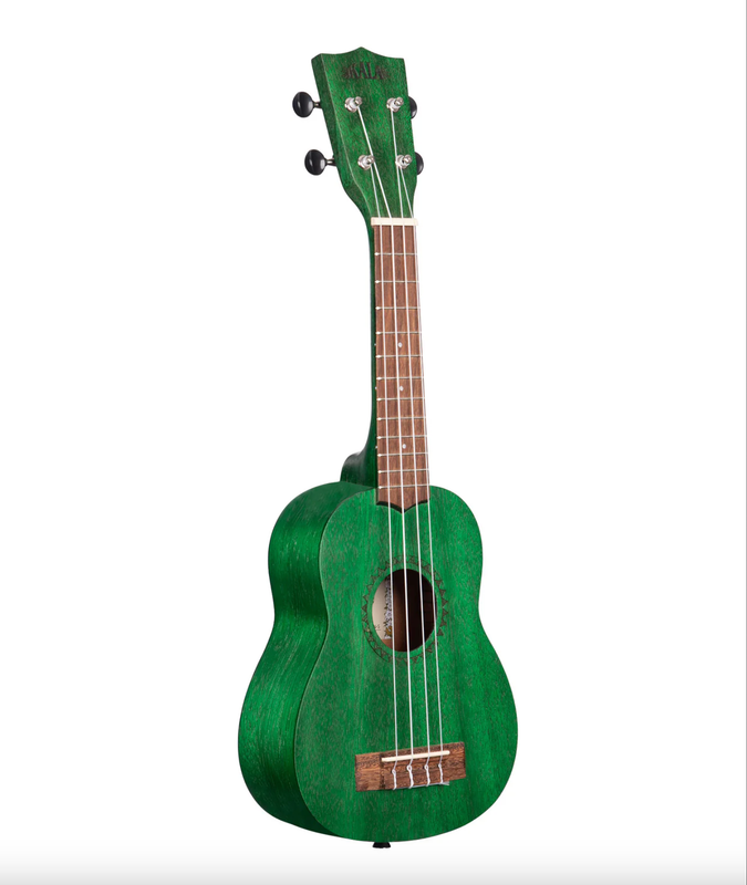 Kala Green Stained Meranti Soprano Ukulele - KA-MRT-GRN-S