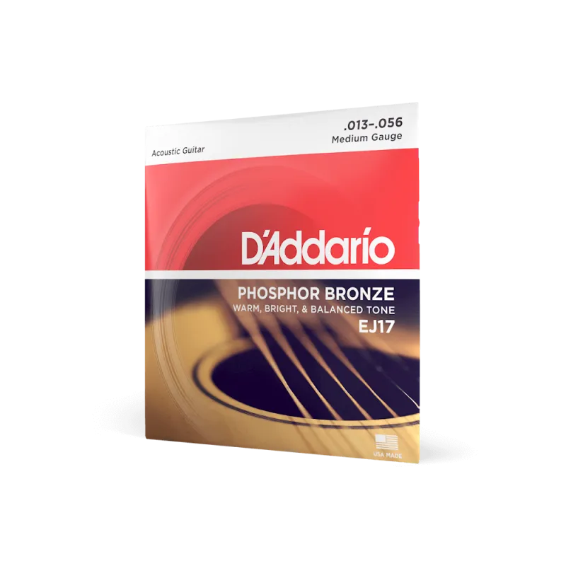 DA Phosphor Bronze Round Wound Medium 13-56 - EJ17