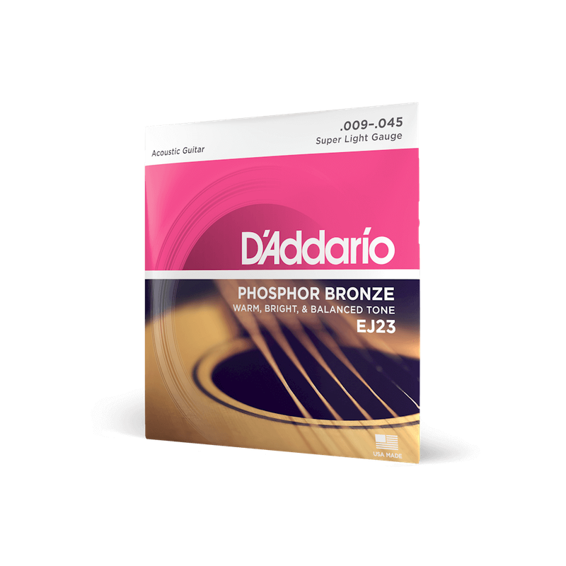 DA Phosphor Bronze Round Wound Super Light 9-45 - EJ23
