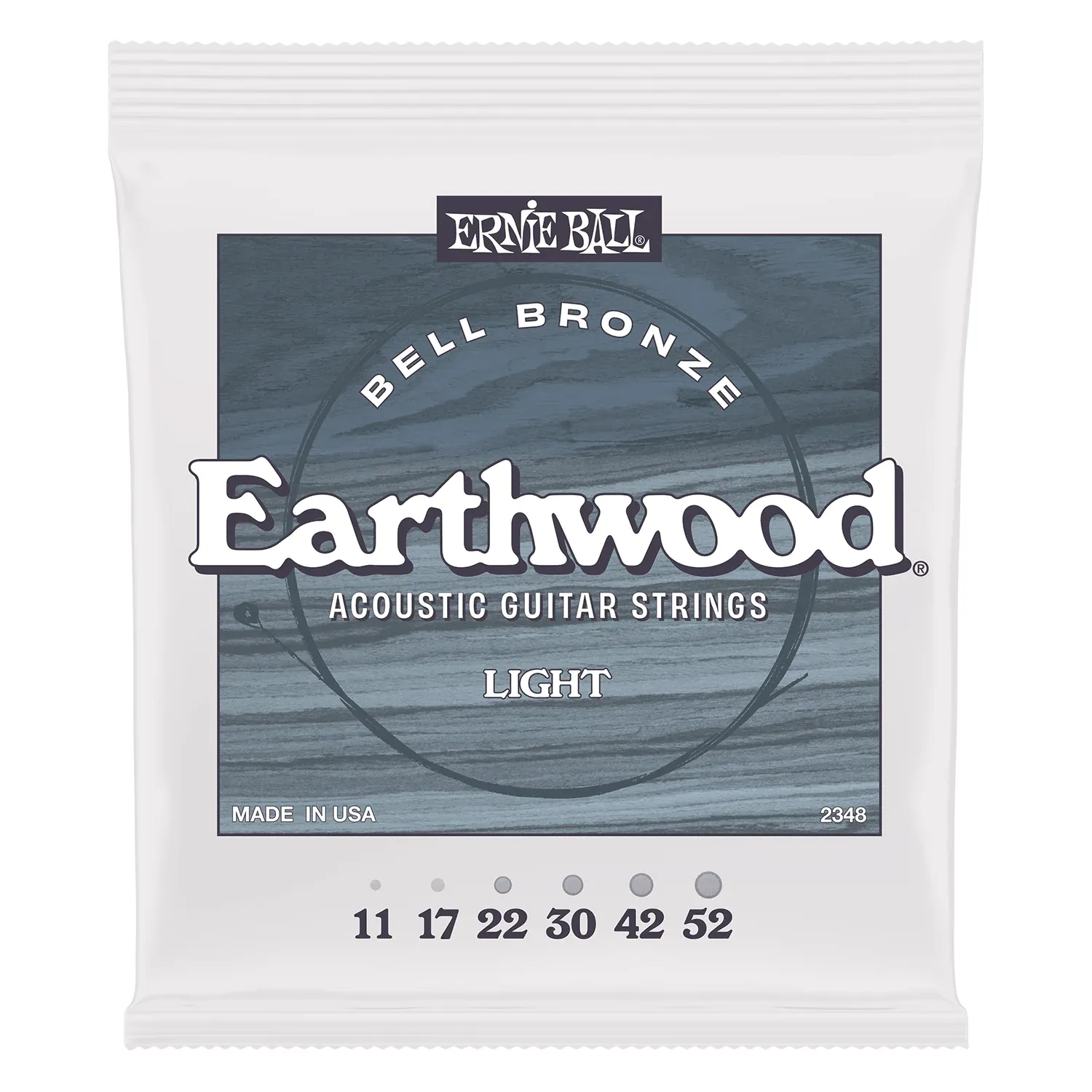 Ernie Ball 2348 Earthwood Bell Bronze Light Acoustic Guitar Strings 11-52