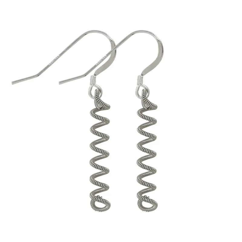 Unwound Earring - Silver