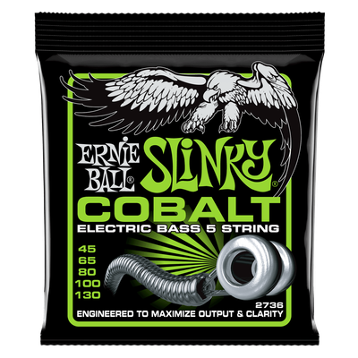 Ernie Ball 2736 Cobalt Regular Slinky 5-String Electric Bass Strings