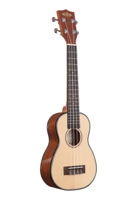 Solid Spruce Top Gloss Soprano Ukes Ukulele - KA-SSLNG