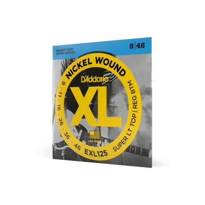 DA Nickel Wound Super Light Top/Regular Bottom Electric Guitar Strings - EXL125