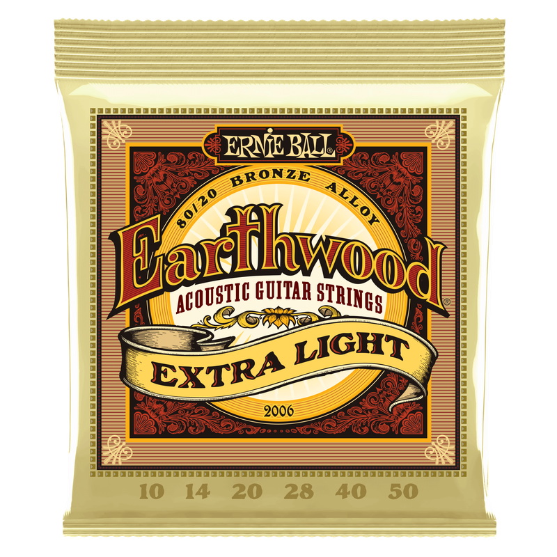 Ernie Ball 2006 Earthwood 80/20 Extra Light Acoustic Guitar Strings