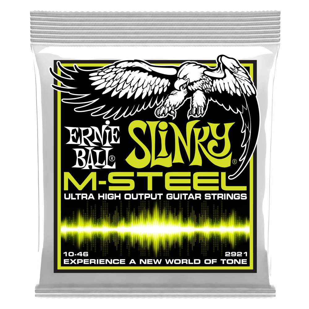 Ernie Ball M-Steel Regular Slinky Electric Guitar Strings 2921