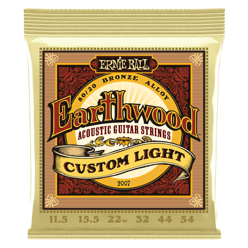 Ernie Ball 2007 Earthwood 80/20 Custom Light Acoustic Guitar Strings