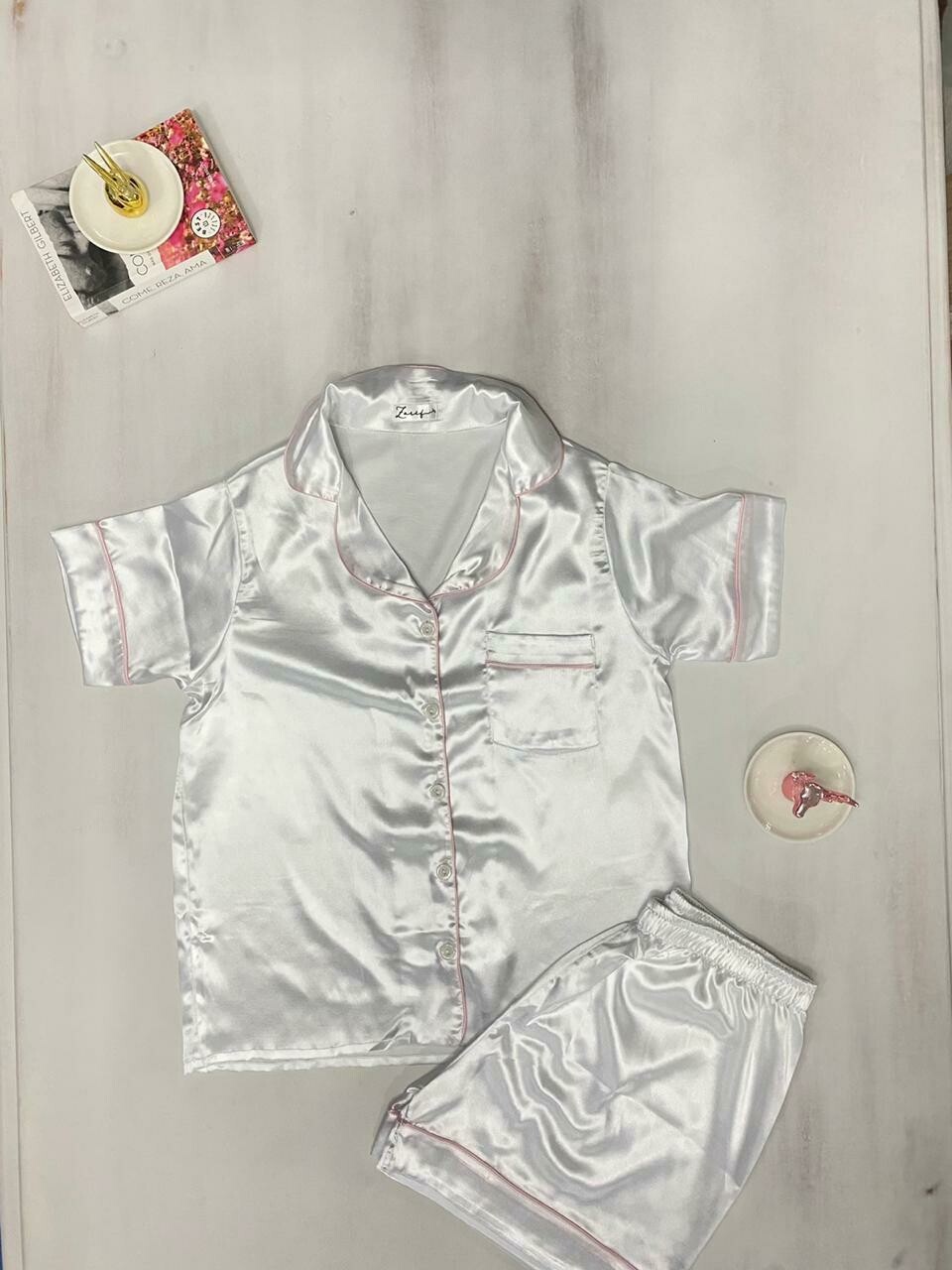 Conjunto Short blanco