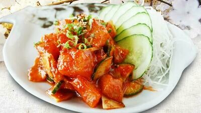 Spicy Salmon Sashimi