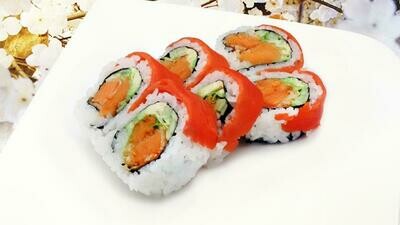 Smoked Salmon Yam Tempura Roll