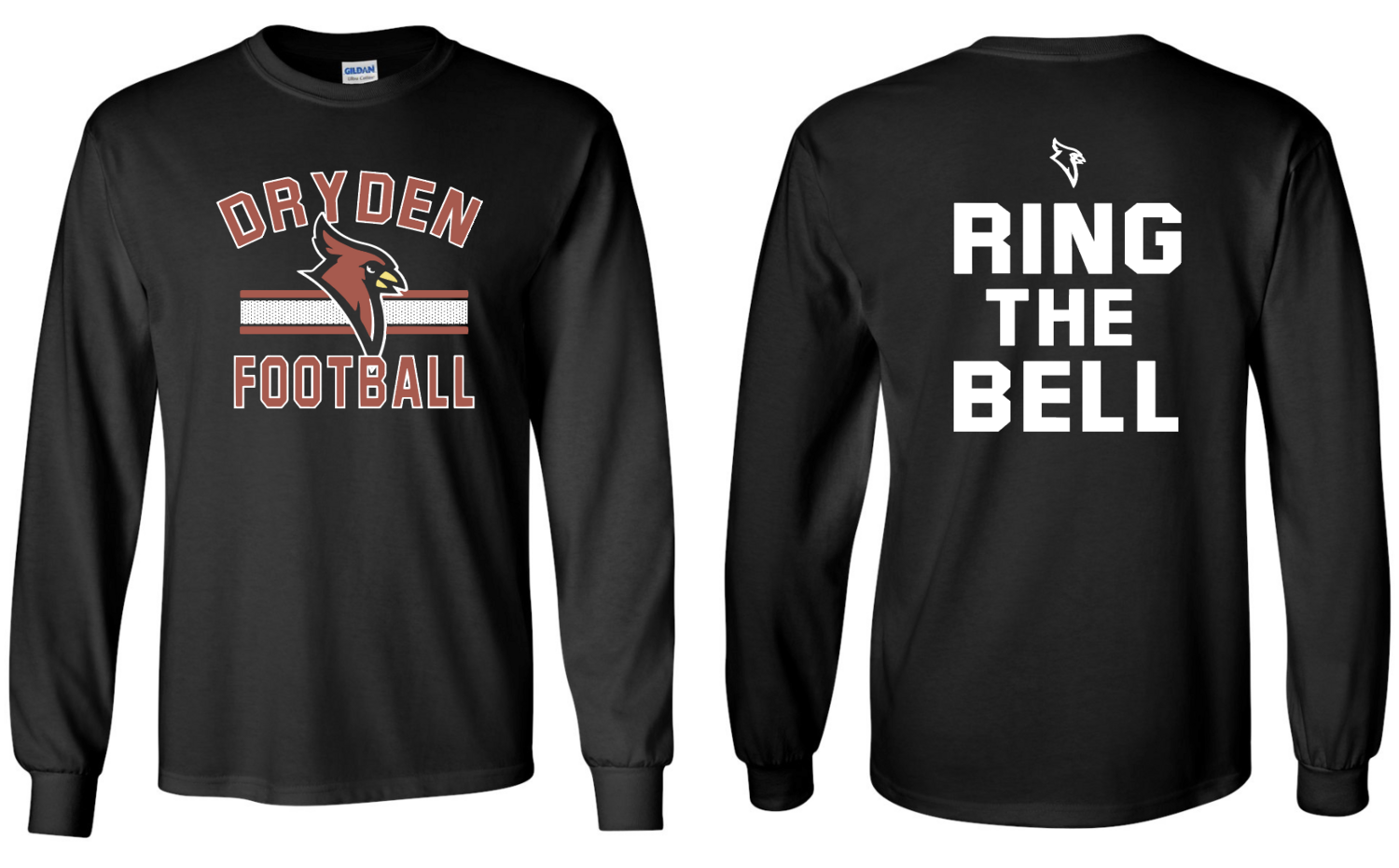 Dryden Football -&quot;RING the Bell&quot; Long Sleeve T-shirt