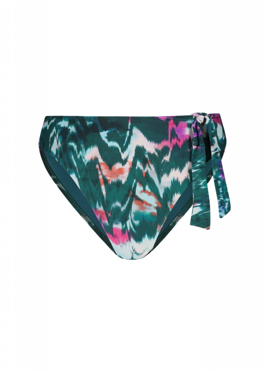 Cyell 310229 Ikat Teal Highwaist Slip