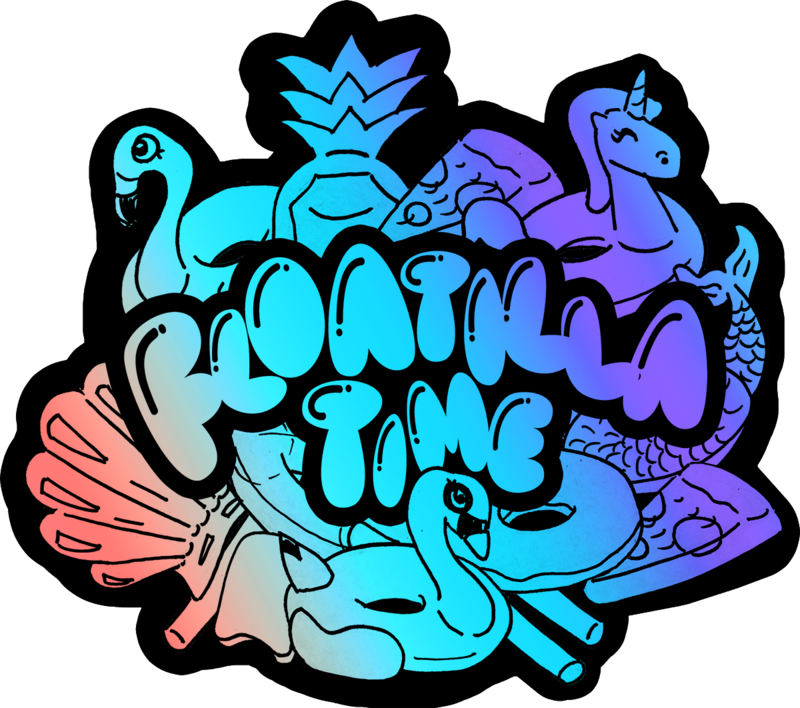 Floatilla Time Holo Sticker