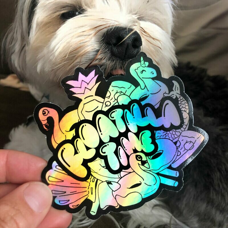 Floatilla Time Holo Sticker
