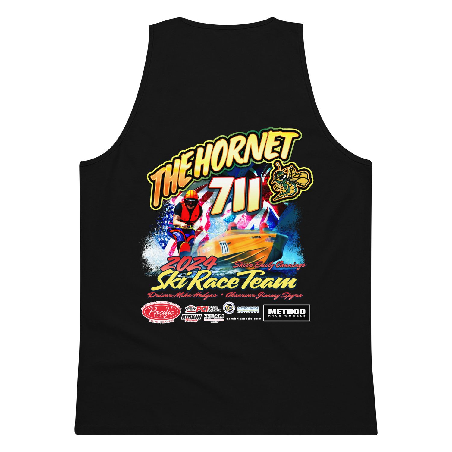 75th Catalina Ski Race - 711 Hornet Team Men&#39;s Tank (Black or Navy)