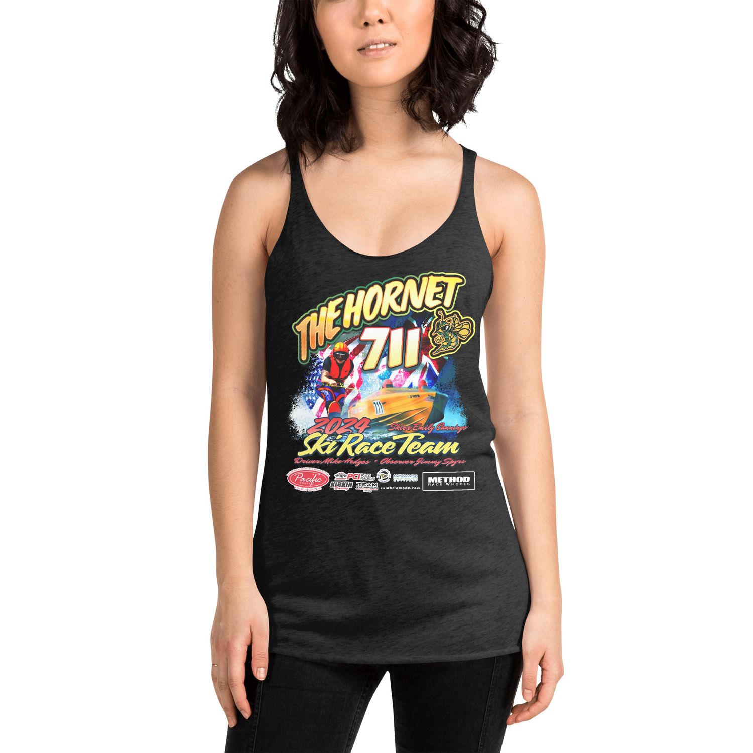 75th Catalina Ski Race - 711 Hornet Team Women&#39;s Tank (Black or Navy)