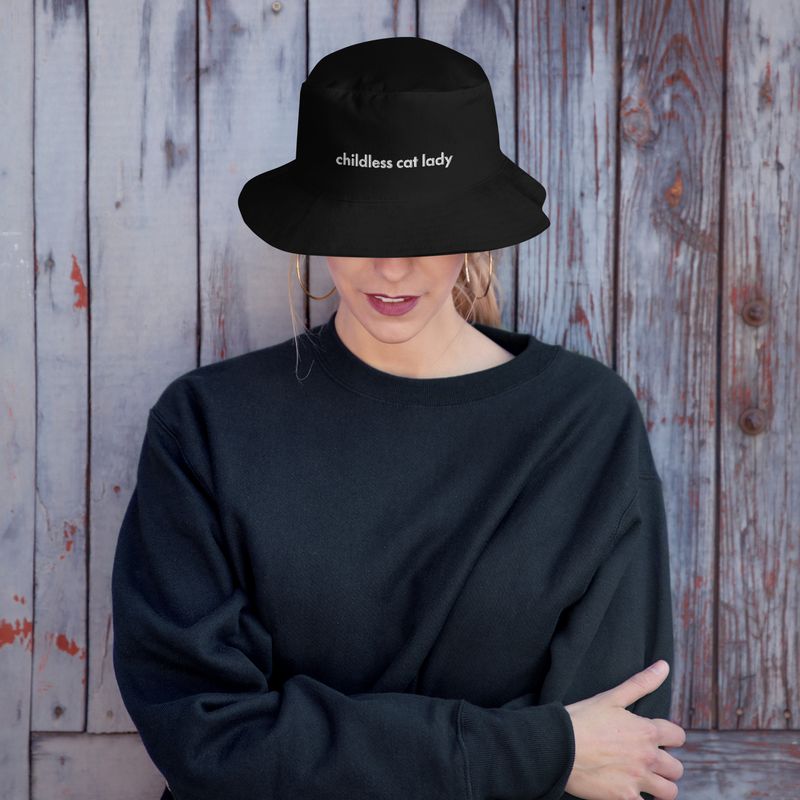 Childess Cat Lady Bucket Hat