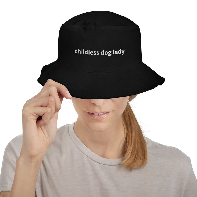 Childless Dog Lady Bucket Hat