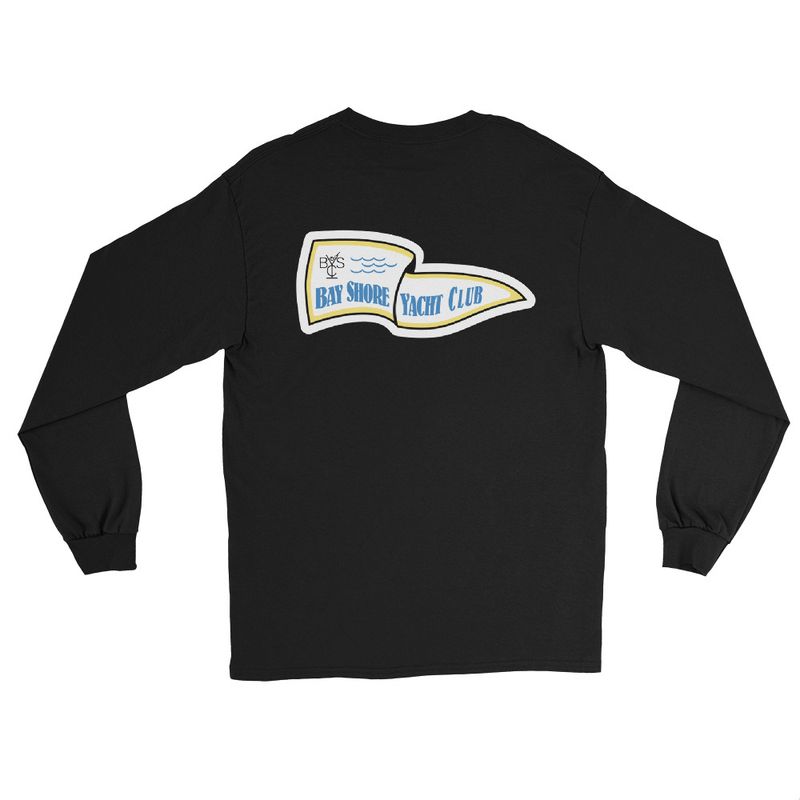 Bay Shore Yacht Club Long Sleeve Shirt (Dark Colors)